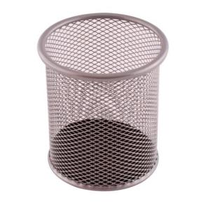 Opakowanie Kubek na długopisy siatka srebrny LEVIATAN