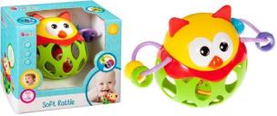 Kula gumowa z grzechotką sowa BAM BAM. Wydawca: BAM BAM. Multiszop.pl Opakowanie Kula gumowa z grzechotką sowa BAM BAM