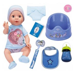 Zdjęcie produktu Lalka Kids sikająca z akcesoriami Chłopiec 38 cm