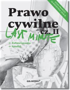 Okładka książki Last Minute Prawo Cywilne część II- 2018