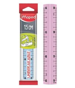 Opakowanie Linijka Study niełamliwa 15cm mix 2 kolorów MAPED