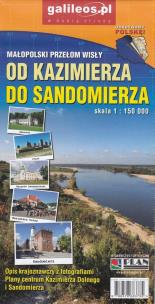 Okładka książki Mapa- Małopolski przełom Wisły i okolice 1:150 000