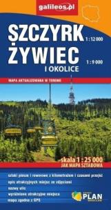 Okładka książki Mapa sztabowa - Szczyrk, Żywiec i okolice 1:25 000