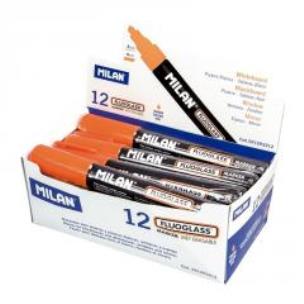 Opakowanie Marker do szyb Fluo pomarańczowy (12szt) MILAN
