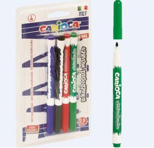 Opakowanie Markery tablicowe 4 kolory CARIOCA