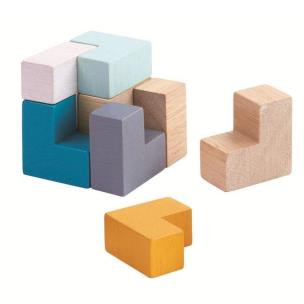 Mini puzzle Sześcian. Wydawca: Plan toys. Multiszop.pl Opakowanie Mini puzzle Sześcian
