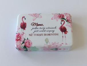 Opakowanie Mini szkatułka na biżuterię, Mamo, jeden Twój uśmiech jest wart więcej niż tysiące diamentów, Flaming