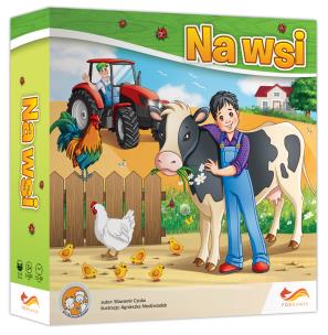 Na wsi. Gra planszowa. Autor: Sławomir Czuba. Multiszop.pl Okładka książki Na wsi. Gra planszowa