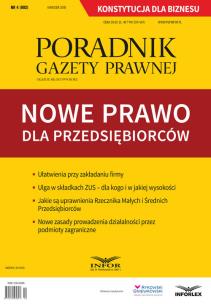 Okładka książki Nowe prawo dla przedsiębiorców