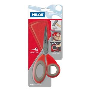 Opakowanie Nożyczki biurowe 19cm czerwone MILAN