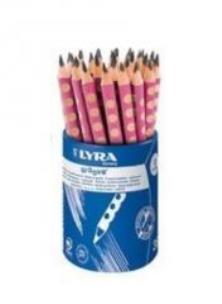 Okładka książki Ołówek Lyra Groove B kubek 36szt.różowy 873361
