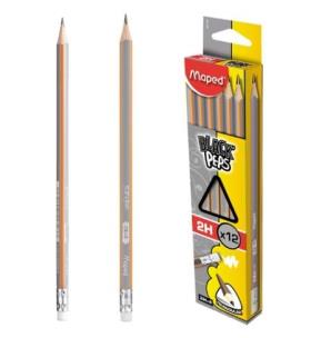 Opakowanie Ołówek z gumką Blackpeps 2H (12szt) MAPED