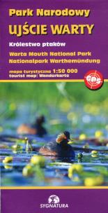 Okładka książki Park Narodowy Ujście Warty królestwo ptaków mapa turystyczna 1:50 000