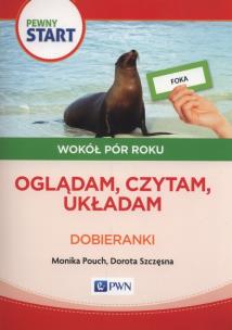 Okładka książki Pewny Start Wokół pór roku Oglądam czytam układam Dobieranki