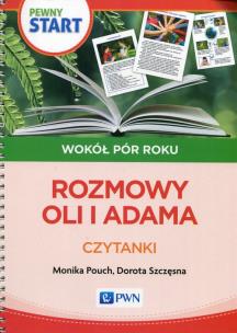 Okładka książki Pewny Start Wokół pór roku Rozmowy Oli i Adama Czytanki