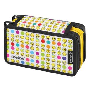 Opakowanie Piórnik 31 elem. potrójny Smileworld Rainbow Faces 0050015412