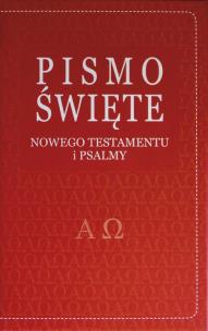 Okładka książki Pismo Św. Nowy Testament z psalmami (czerwone)