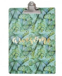 Opakowanie Podkładka A4 z klipsem Liście Awesome