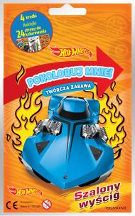 Okładka książki Pokoloruj mnie. Szalony wyścig. Hot Wheels.
