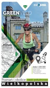 Okładka książki Poznań i okolice część południowa mapa tras rowerowych