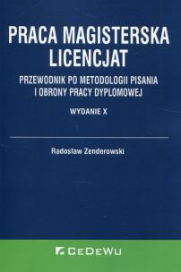 Okładka książki Praca magisterska Licencjat
