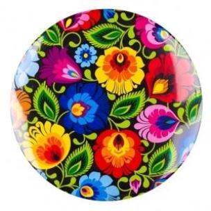 Opakowanie Przypinka duża - łowicka czarna 58 mm FOLKSTAR