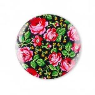 Opakowanie Przypinka mała - góralska czarna 37 mm FOLKSTAR