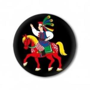 Opakowanie Przypinka mała - Krakowiak 37 mm FOLKSTAR