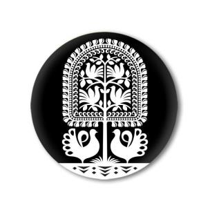 Opakowanie Przypinka mała - leluje kurpiowskie 37 mm FOLKSTAR