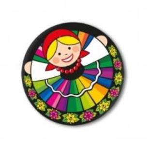 Opakowanie Przypinka mała - łowiczanka 37 mm FOLKSTAR