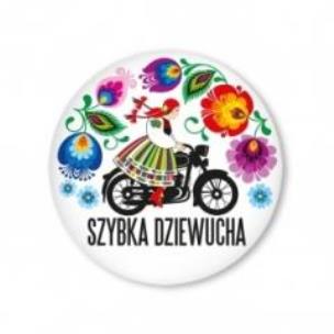 Opakowanie Przypinka mała - szybka dziewucha 37 mm FOLKSTAR