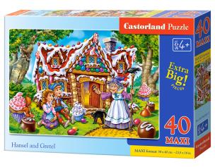 Puzzle 40 Maxi Hansel and Gretel. Wydawca: Castorland. Multiszop.pl Opakowanie Puzzle 40 Maxi Hansel and Gretel
