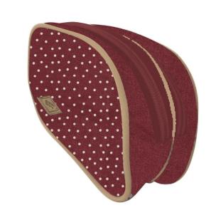 Opakowanie Saszetka dwukomorowa Basic groszki bordowa