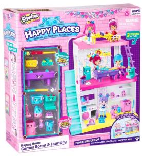 Shopkins HappyPlaces S2 Pokój gier i pralnia. Wydawca: Moose Enterprise. Multiszop.pl Opakowanie Shopkins HappyPlaces S2 Pokój gier i pralnia