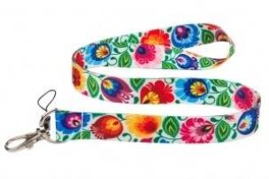 Opakowanie Smycz do kluczy - łowicka biała 2cm FOLKSTAR