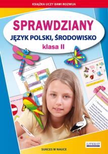 Okładka książki Sprawdziany Język polski środowisko Klasa 2