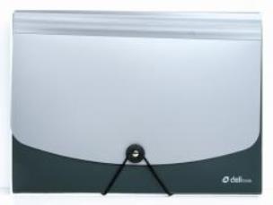 Opakowanie Teczka 5888 12 przegródek A4 zielona DELI