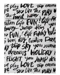 Opakowanie Teczka A4 biała z napisami