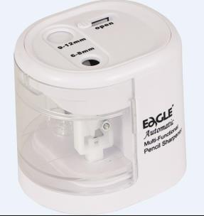 Opakowanie Temperówka na baterie dwuotworowa biała EG-5161