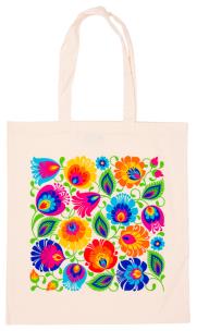 Opakowanie Torba bawełniana szyta- łowickie kwiaty FOLKSTAR