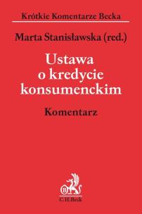 Okładka książki Ustawa o kredycie konsumenckim. Komentarz