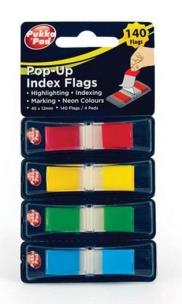 Opakowanie Zakładki indeksujące 45x12mm neonowe PUKKA