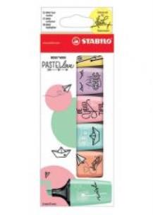Opakowanie Zakreślacz Boss mini pastellove 6 kol. STABILO