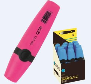Opakowanie Zakreślacz GR-225 różowy (12szt) GRAND