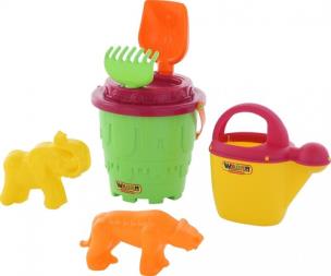 Opakowanie Zestaw 529 wiaderko sito łopatka grabki foremki tygrys mamut konewka