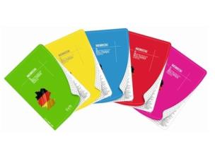 Opakowanie Zeszyt A5 Język niemiecki w kratkę 60 kartek 10 sztuk mix