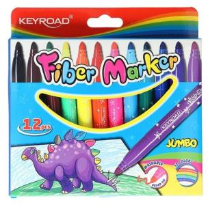 Opakowanie Flamastry Jumbo Keyroad 5mm 12 kolorów