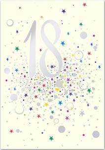 Opakowanie Karnet B6 z kopertą Urodziny 18
