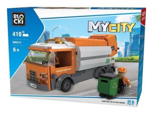 Opakowanie Klocki BLOCKI - MyCity Śmieciarka 410 elementów