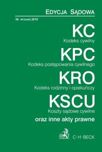 Okładka książki Kodeks cywilny. Kodeks postępowania cywilnego. Kodeks rodzinny i opiekuńczy. Koszty sądowe cywilne o